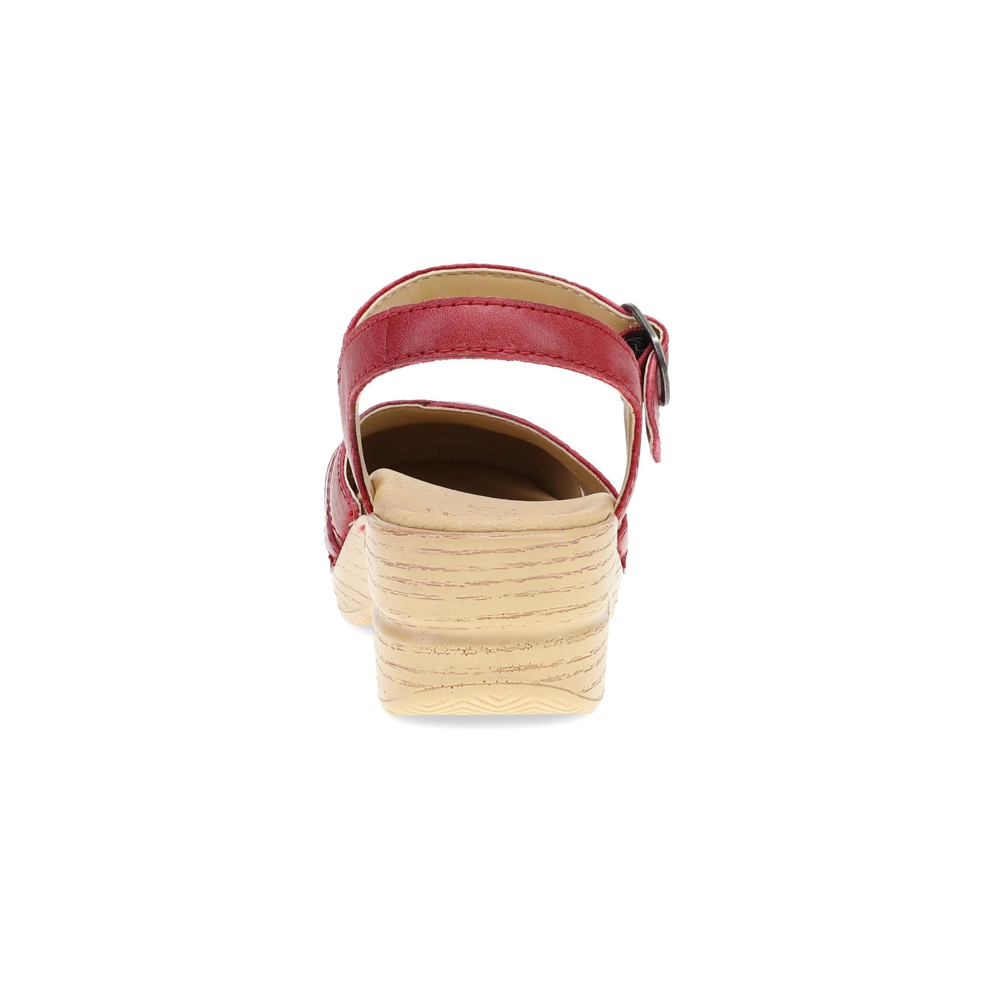 Heel image of Margreta Mary Jane Clog Red