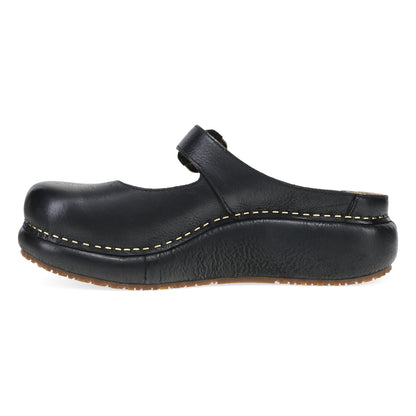 Side image of Kimberly Clog Black Leather
