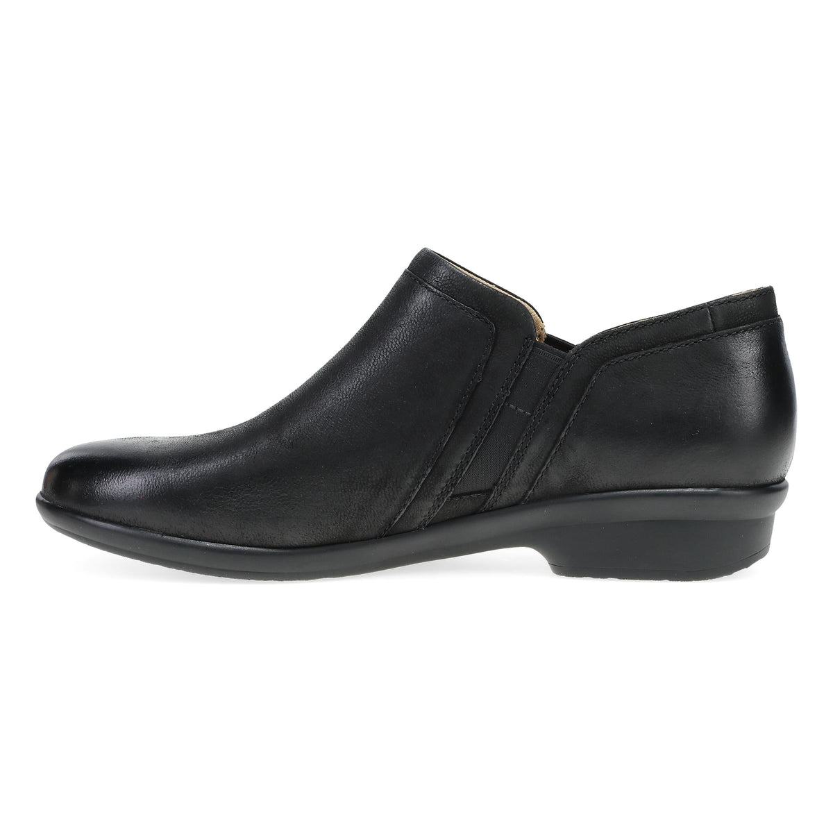 Side image of Cheryl Wide Black Burnished Nubuck