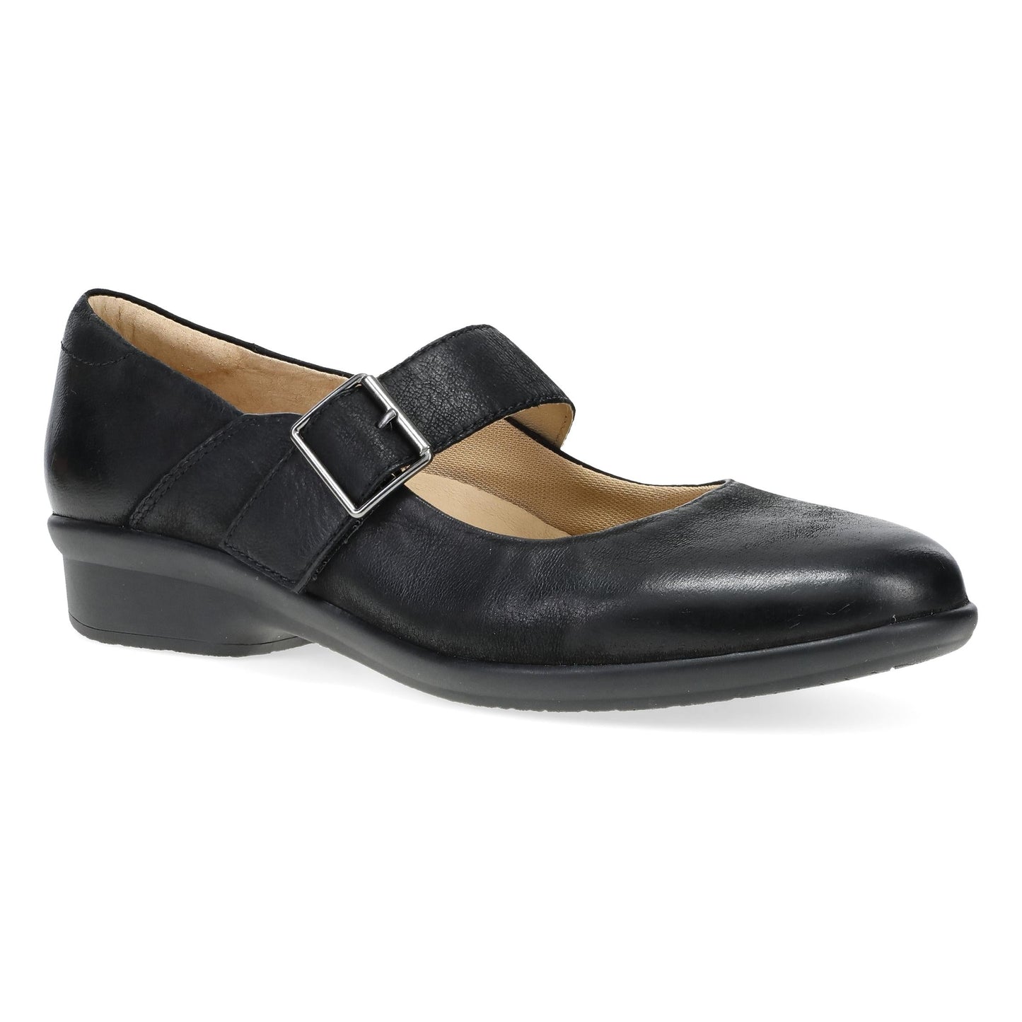 Primary image of Collette Wide Black Burnished Nubuck