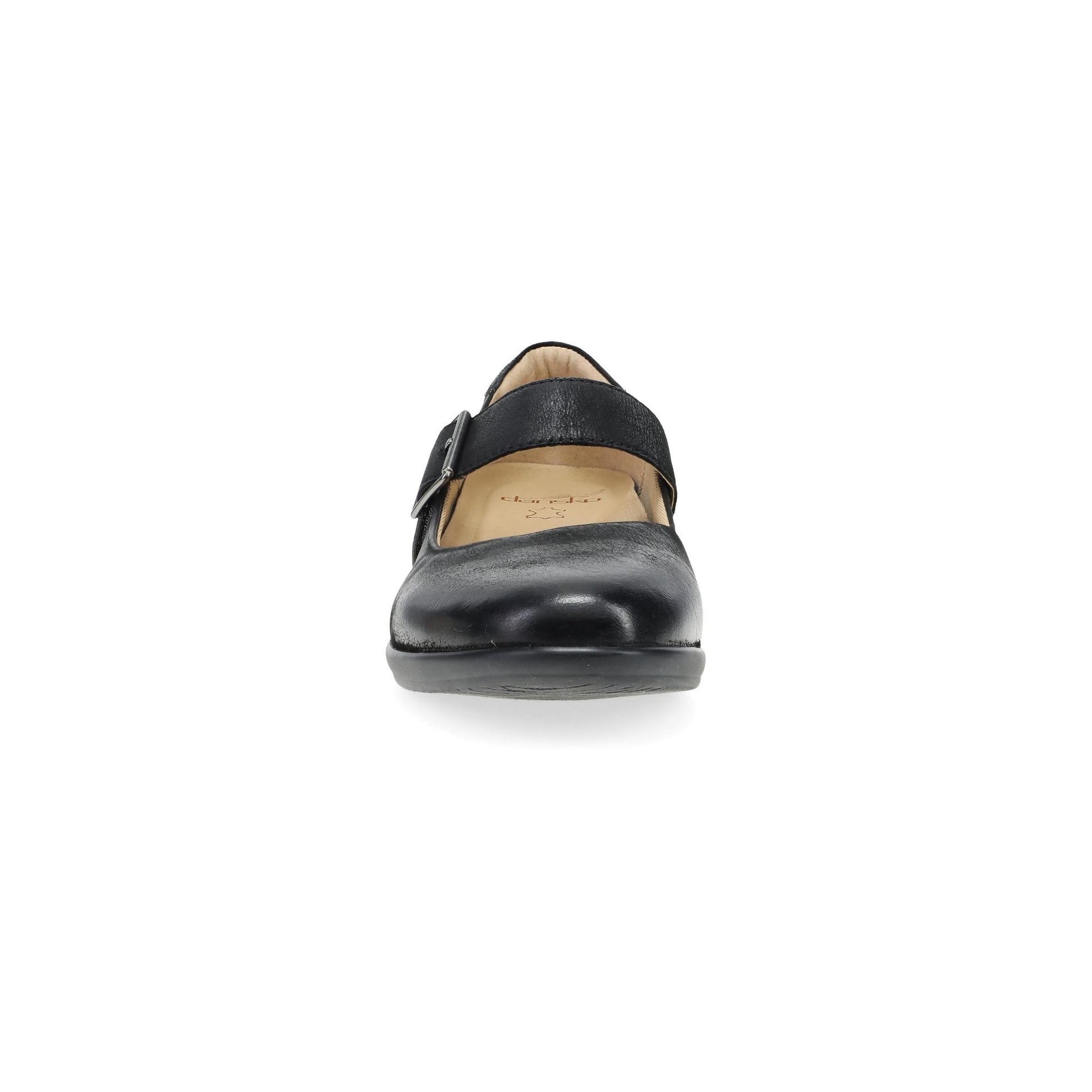 Toe image of Collette Wide Black Burnished Nubuck