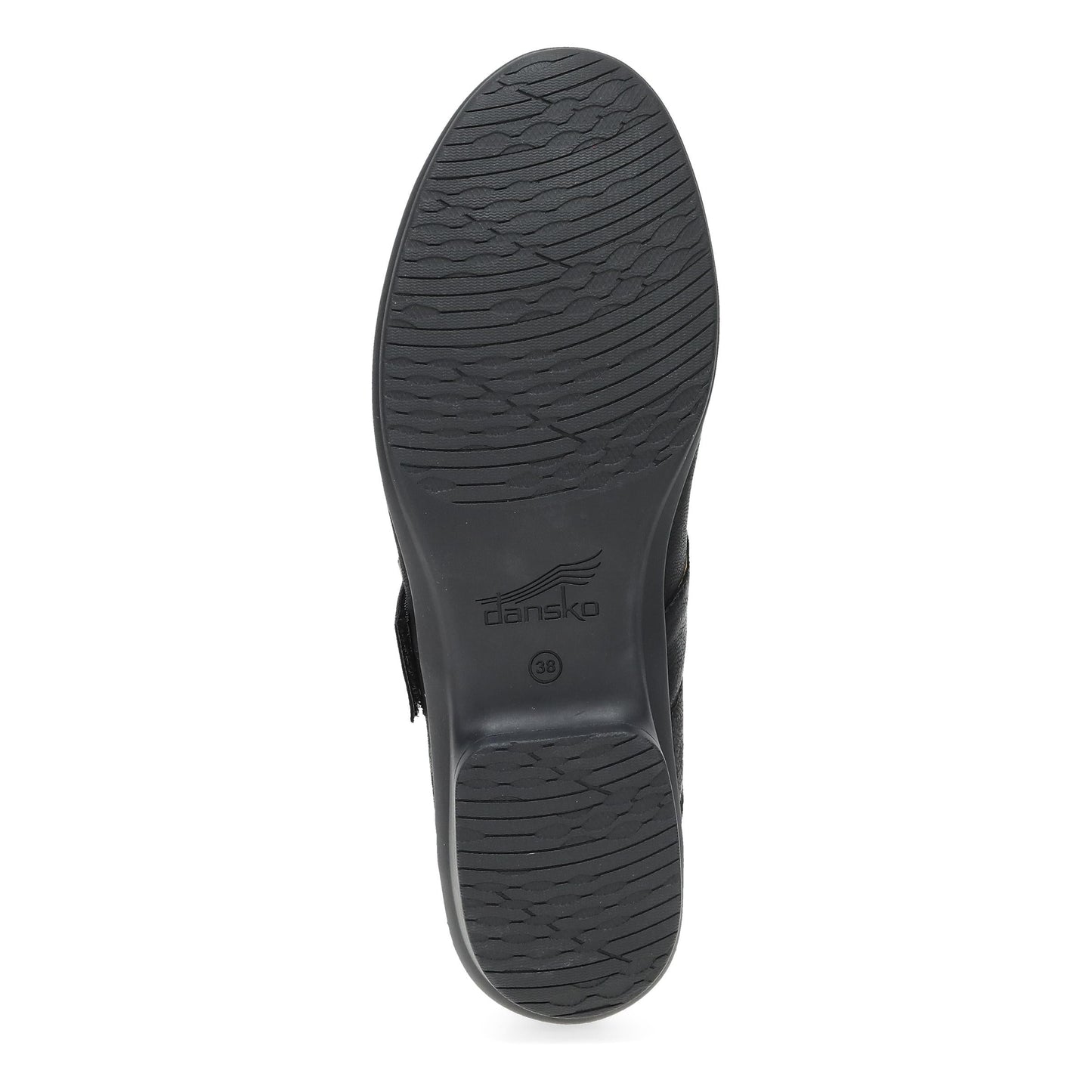 Bottom image of Collette Wide Black Burnished Nubuck