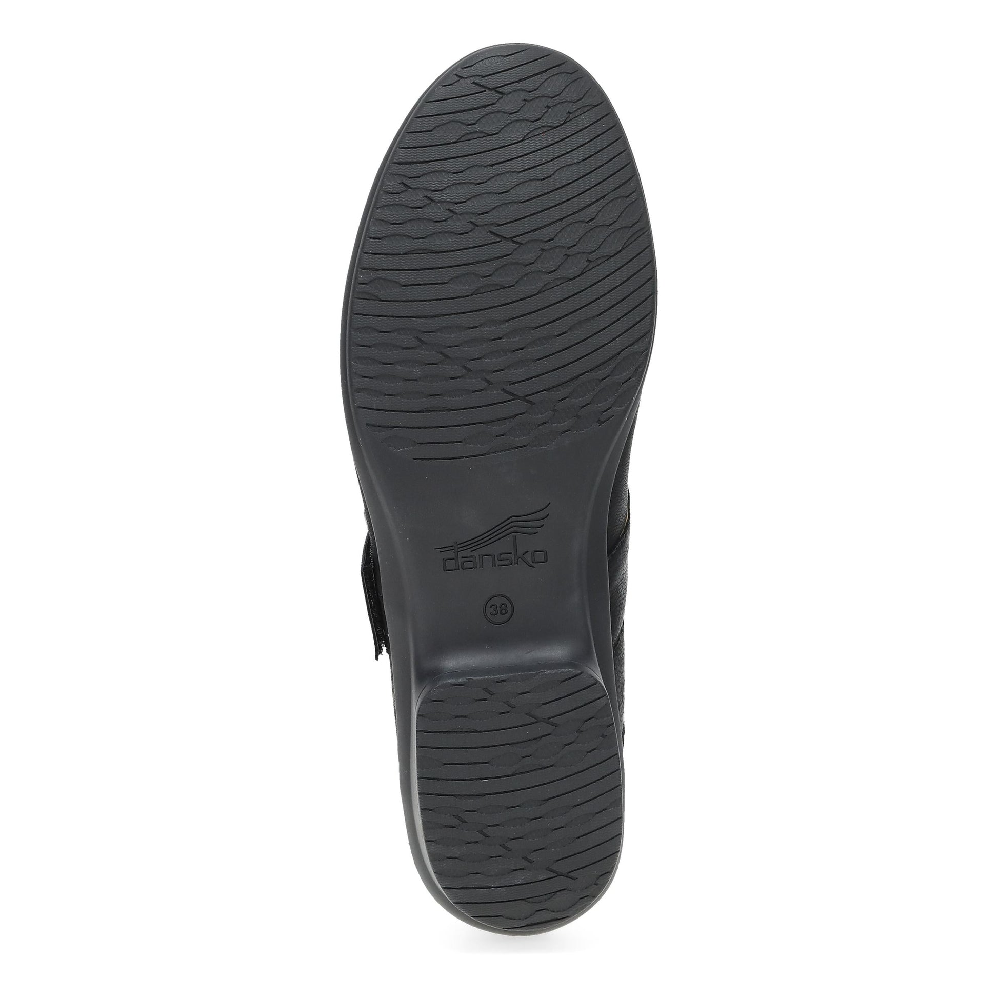 Bottom image of Collette Wide Black Burnished Nubuck
