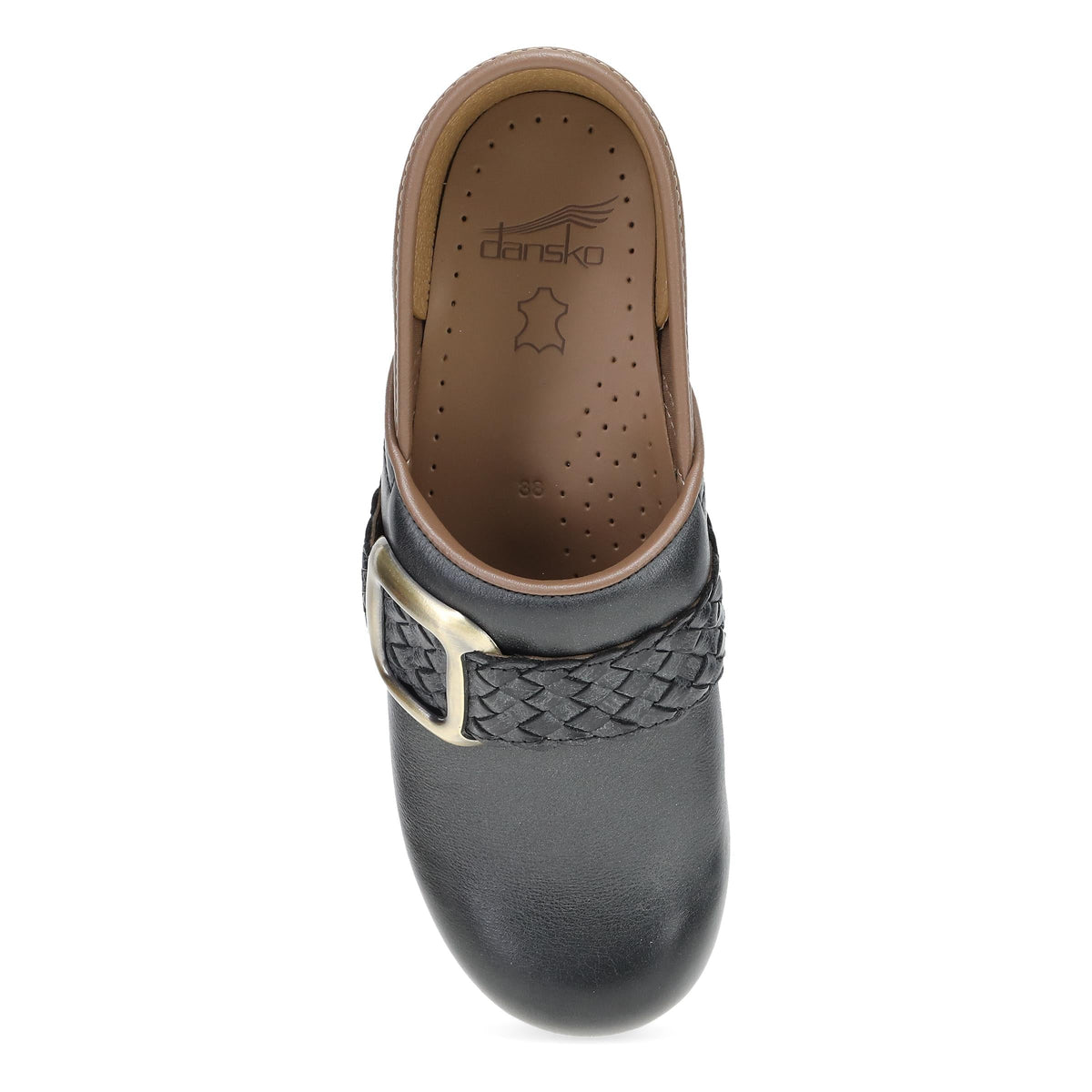 Top image of Pro Braided Clog Black Leather