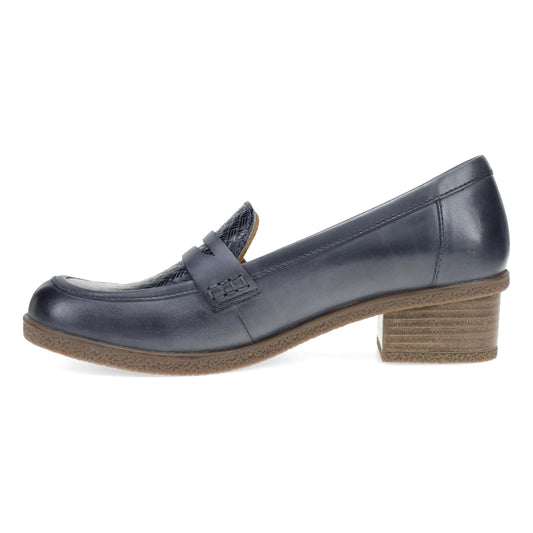Side image of Danica Navy Leather