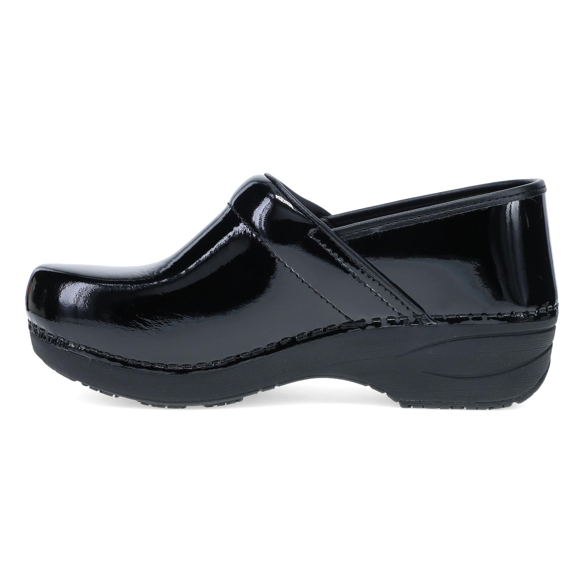 Side image of XP 2.0 Clog Black/Black Patent