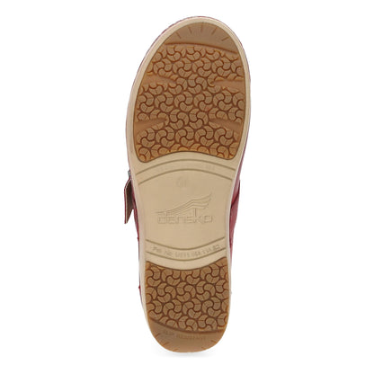 Bottom image of Wide XP 2.0 Mary Jane Clog Red Leather