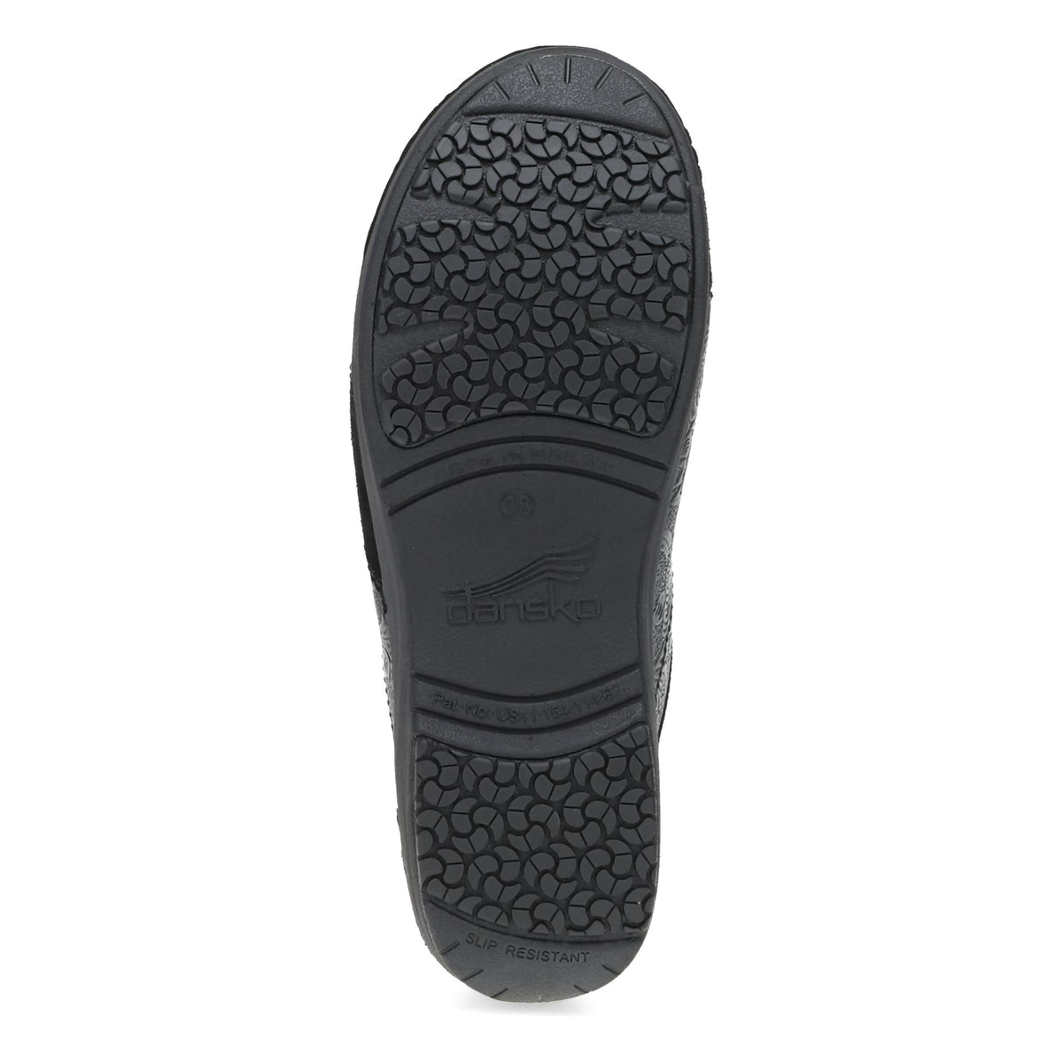 Bottom image of Zinnia Clog Black Multi