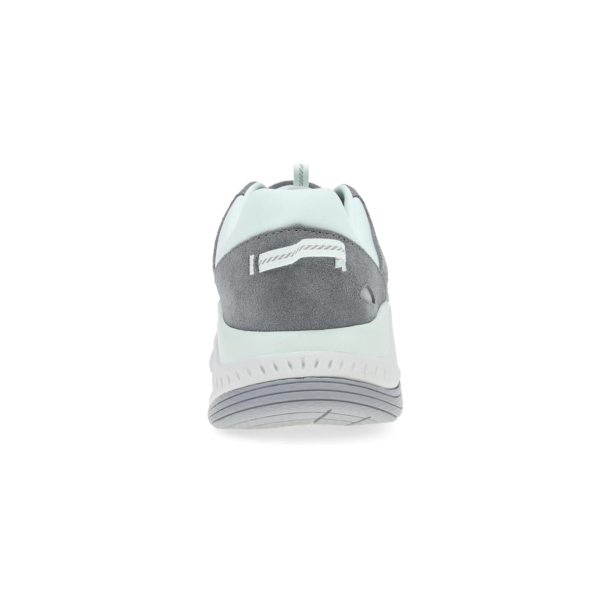 Heel image of Poppy Frost Grey Suede