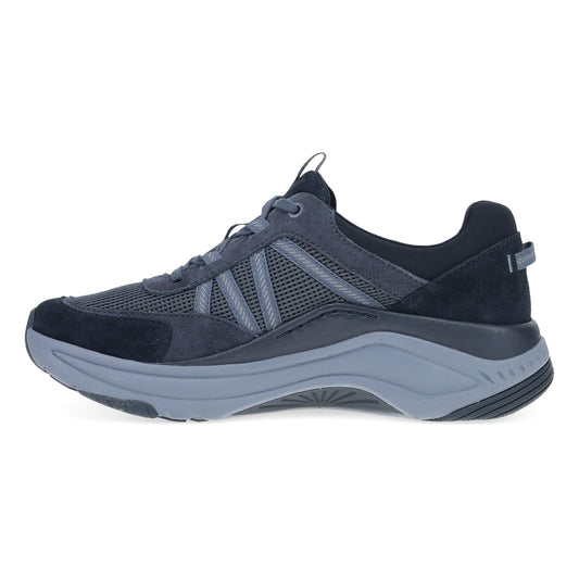 Side image of Poppy Navy Suede