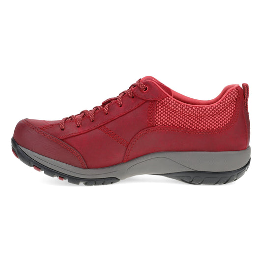 Side image of Paisley Red Leather