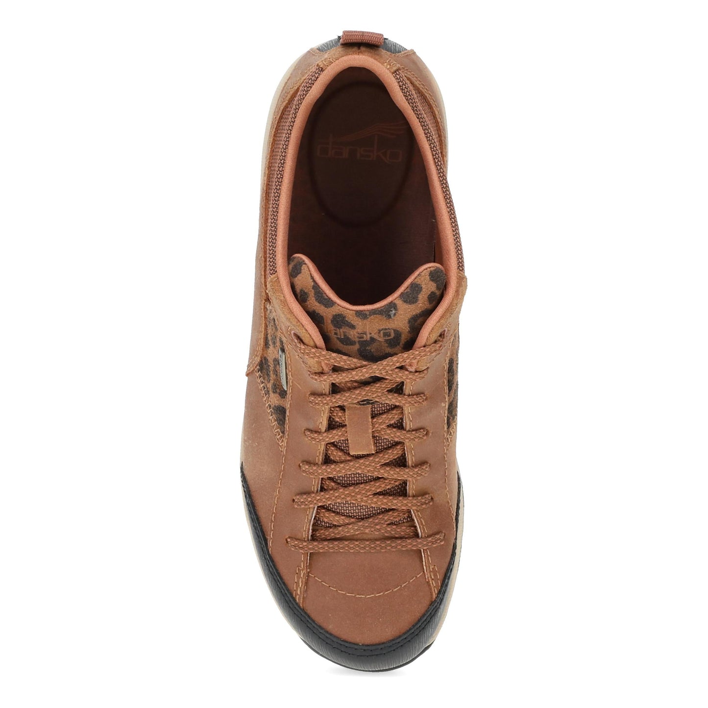 Top image of Paisley Brown Leopard Leather