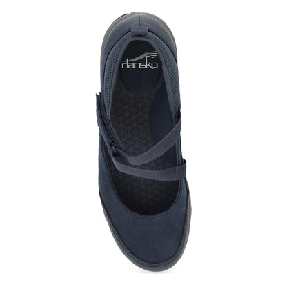 Top image of Primrose Navy Burnished Suede