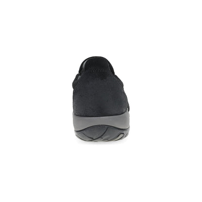 Heel image of Pippy Black Waterproof Burnished Suede