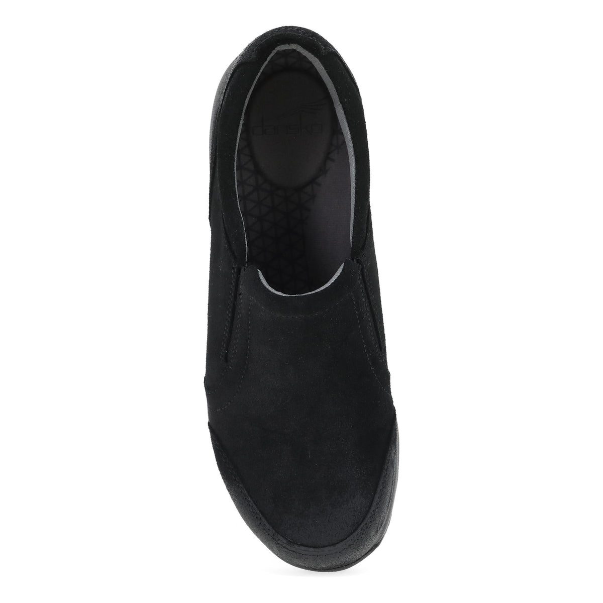 Top image of Pippy Black Waterproof Burnished Suede