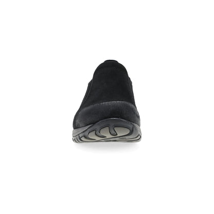 Toe image of Pippy Wide Black Waterproof Burnished Suede