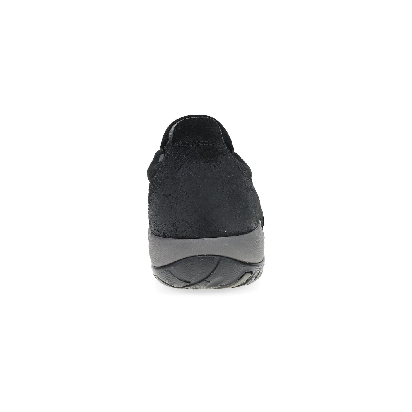 Heel image of Pippy Wide Black Waterproof Burnished Suede