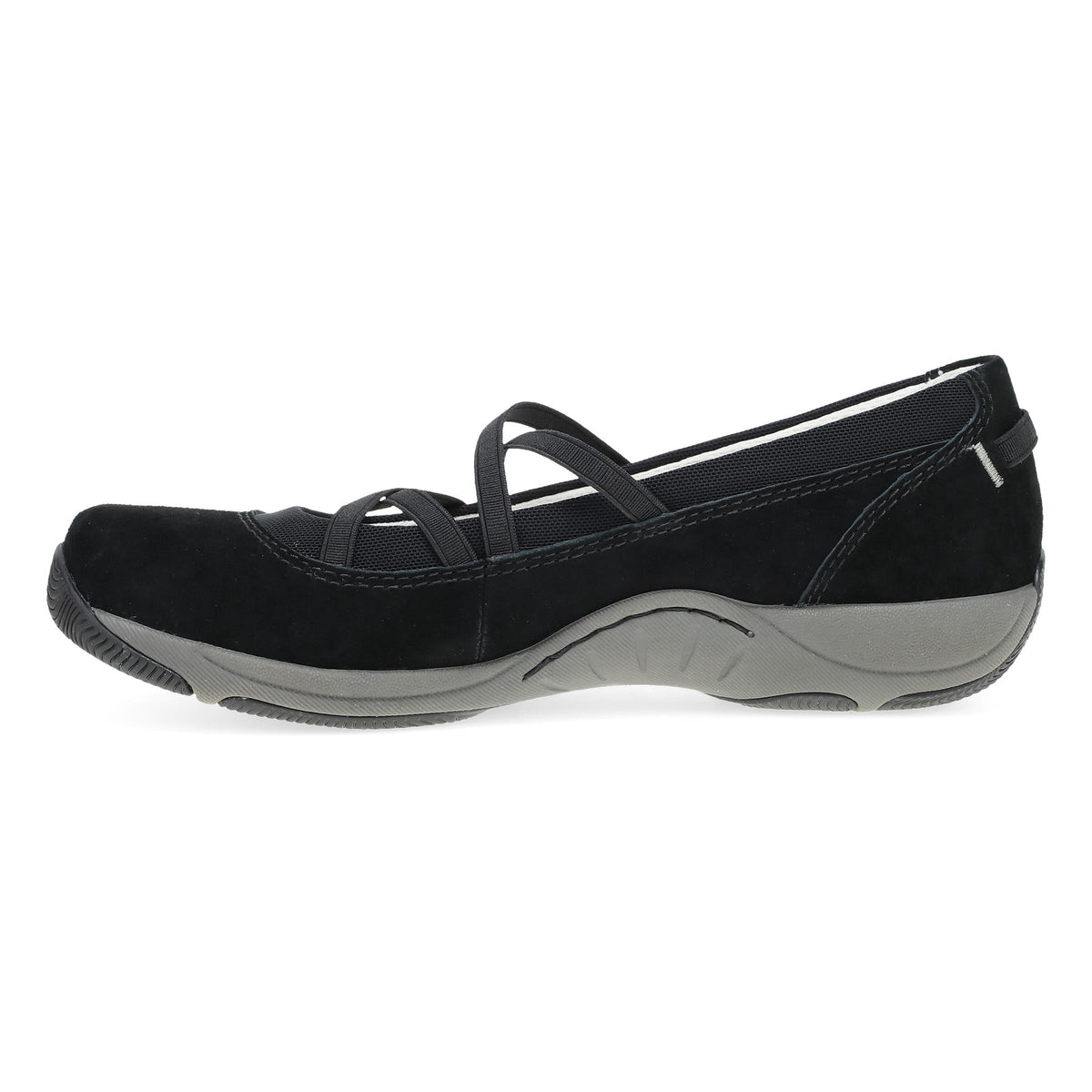 Side image of Harper Black Suede