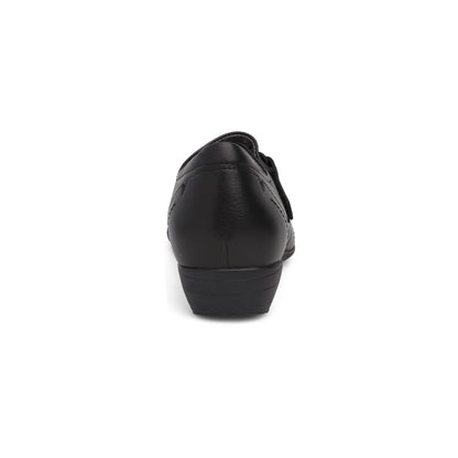Heel image of Franny Black Milled Nappa