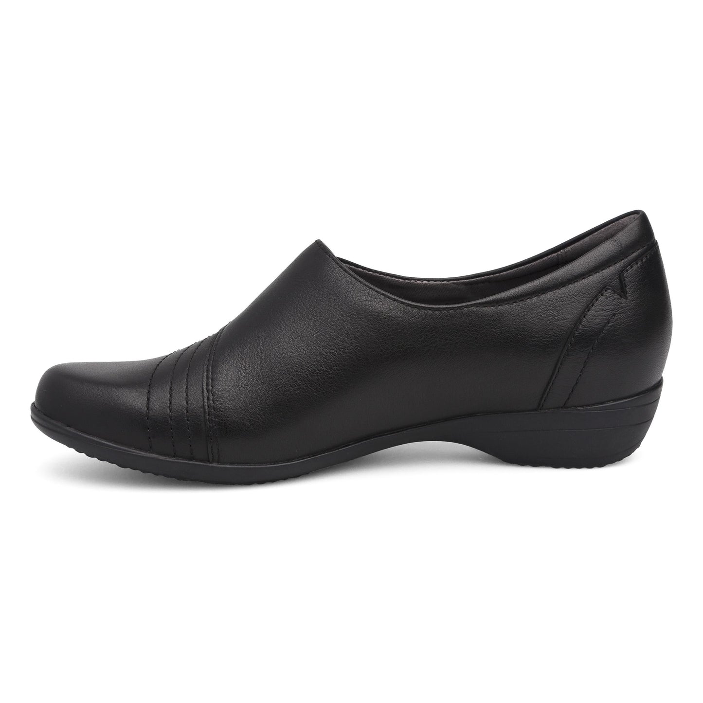 Side image of Franny Black Milled Nappa