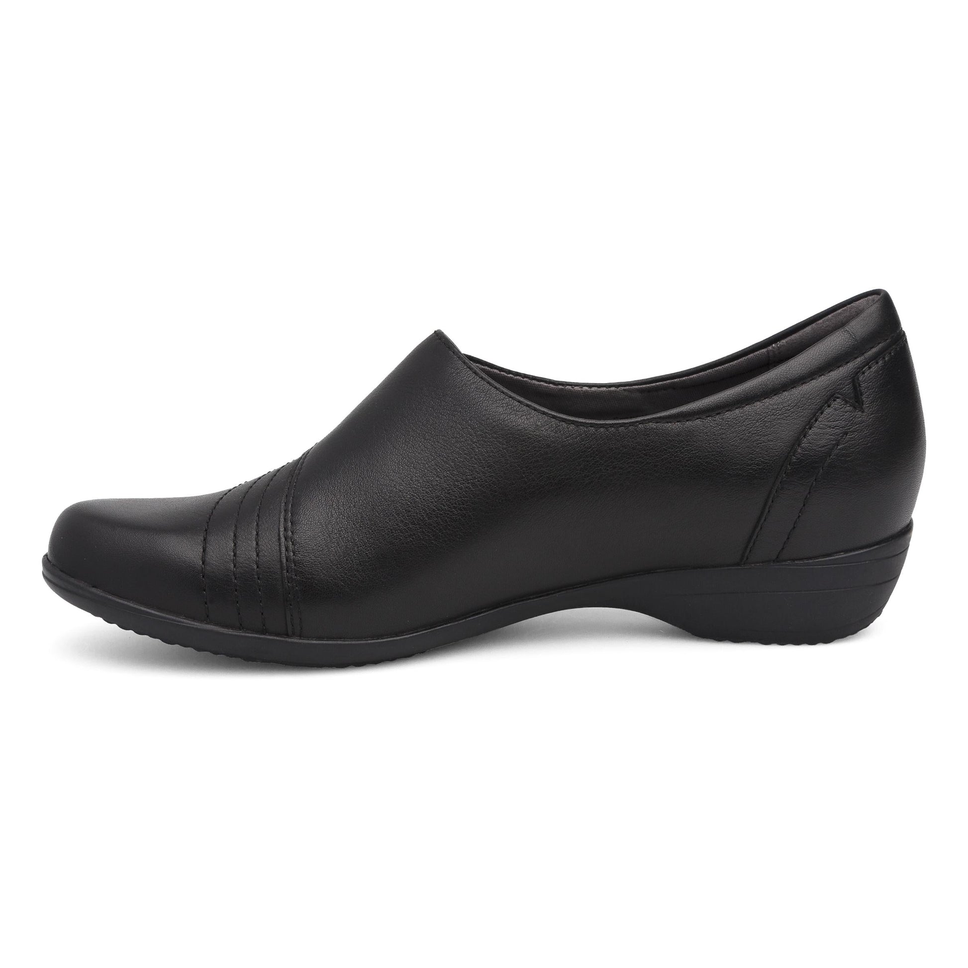 Side image of Franny Black Milled Nappa