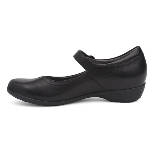 Side image of Fawna Black Milled Nappa