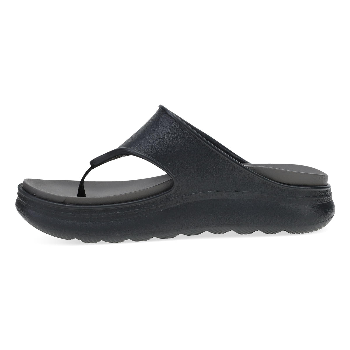 Side image of Devyn Thong Black Molded