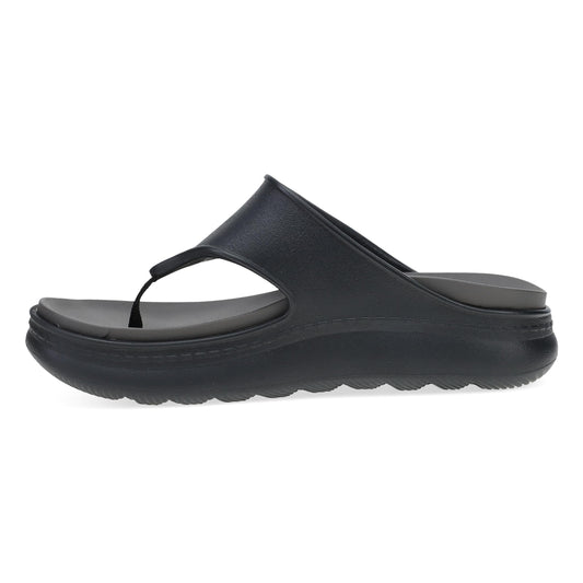 Side image of Devyn Thong Black Molded