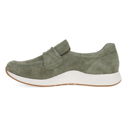 Side image of Clementine Olive Nubuck