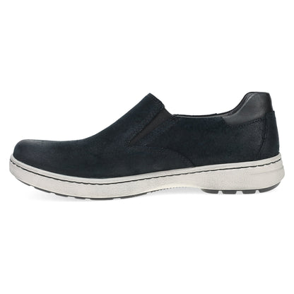 Side image of Trent Black Burnished Suede
