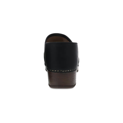 Heel image of Brenna Black Burnished Suede