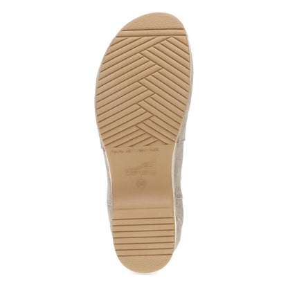 Bottom image of Becka Taupe Suede