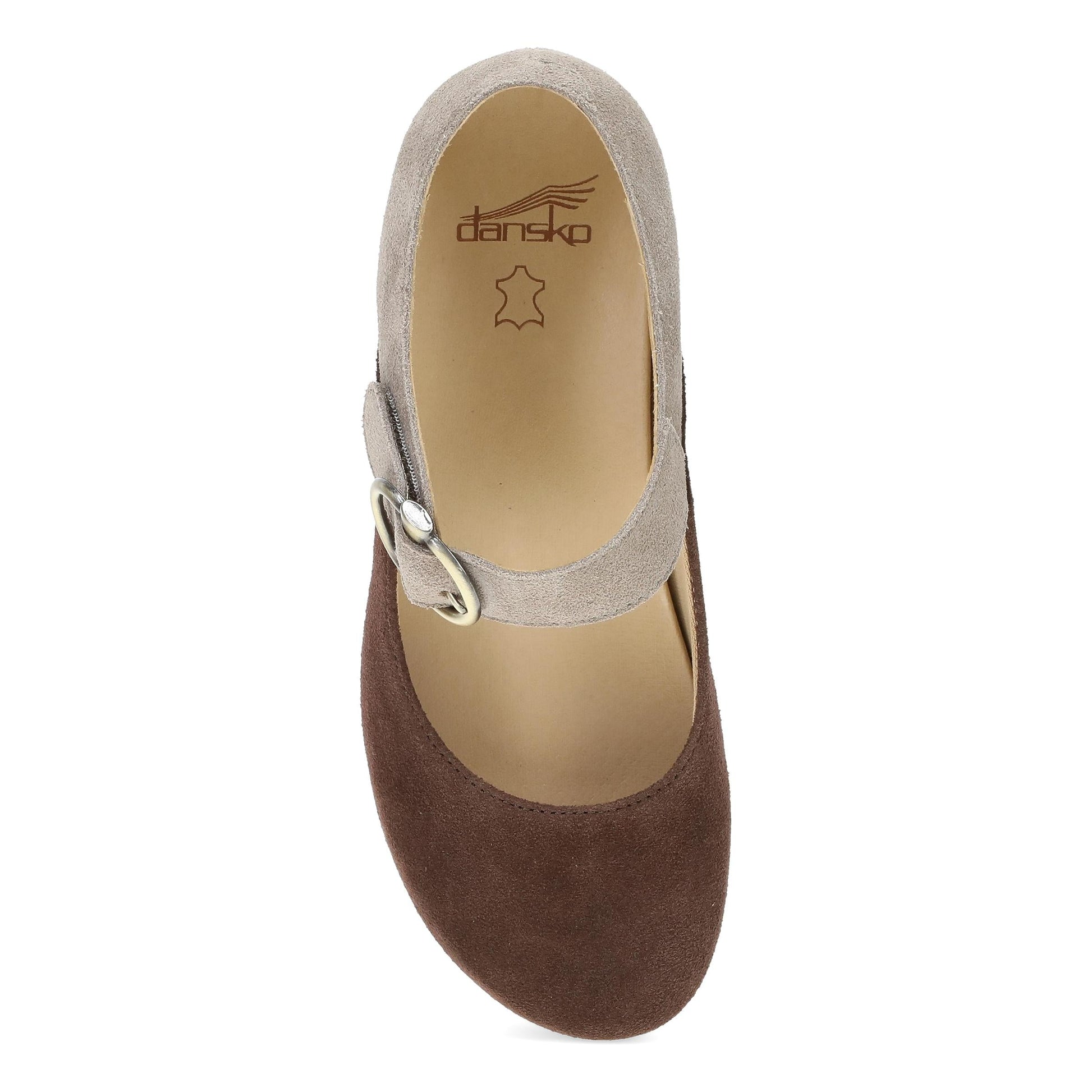 Top image of Bonny Mary Jane Chocolate/Taupe