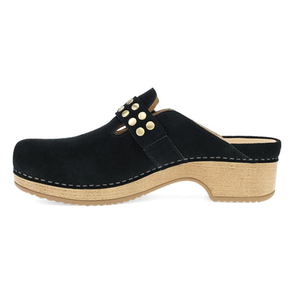 Side image of Branson Clog Black Leather