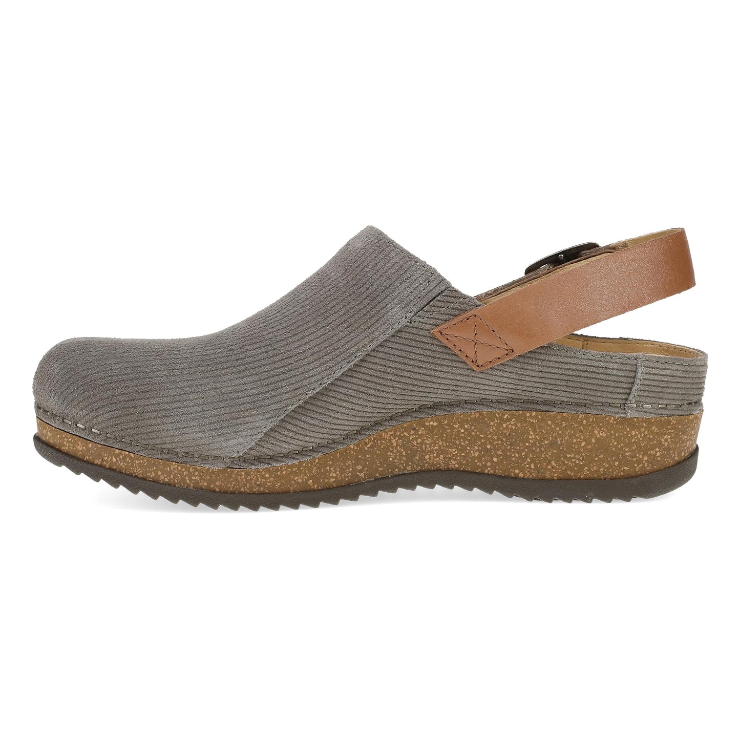 Side image of Merrin Stone Embossed Suede