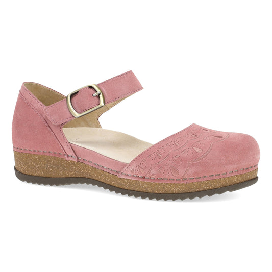Primary image of Mae Ash Rose Embroidered Suede