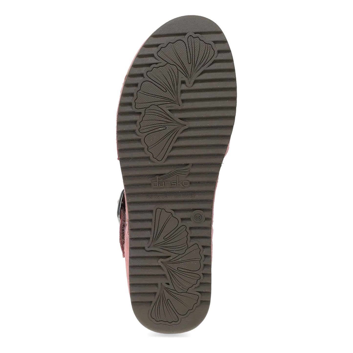 Bottom image of Mae Ash Rose Embroidered Suede
