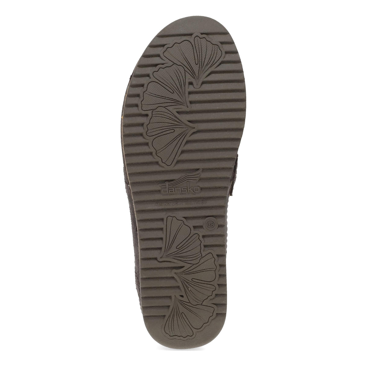 Bottom image of Maggy Clog Chocolate Leather