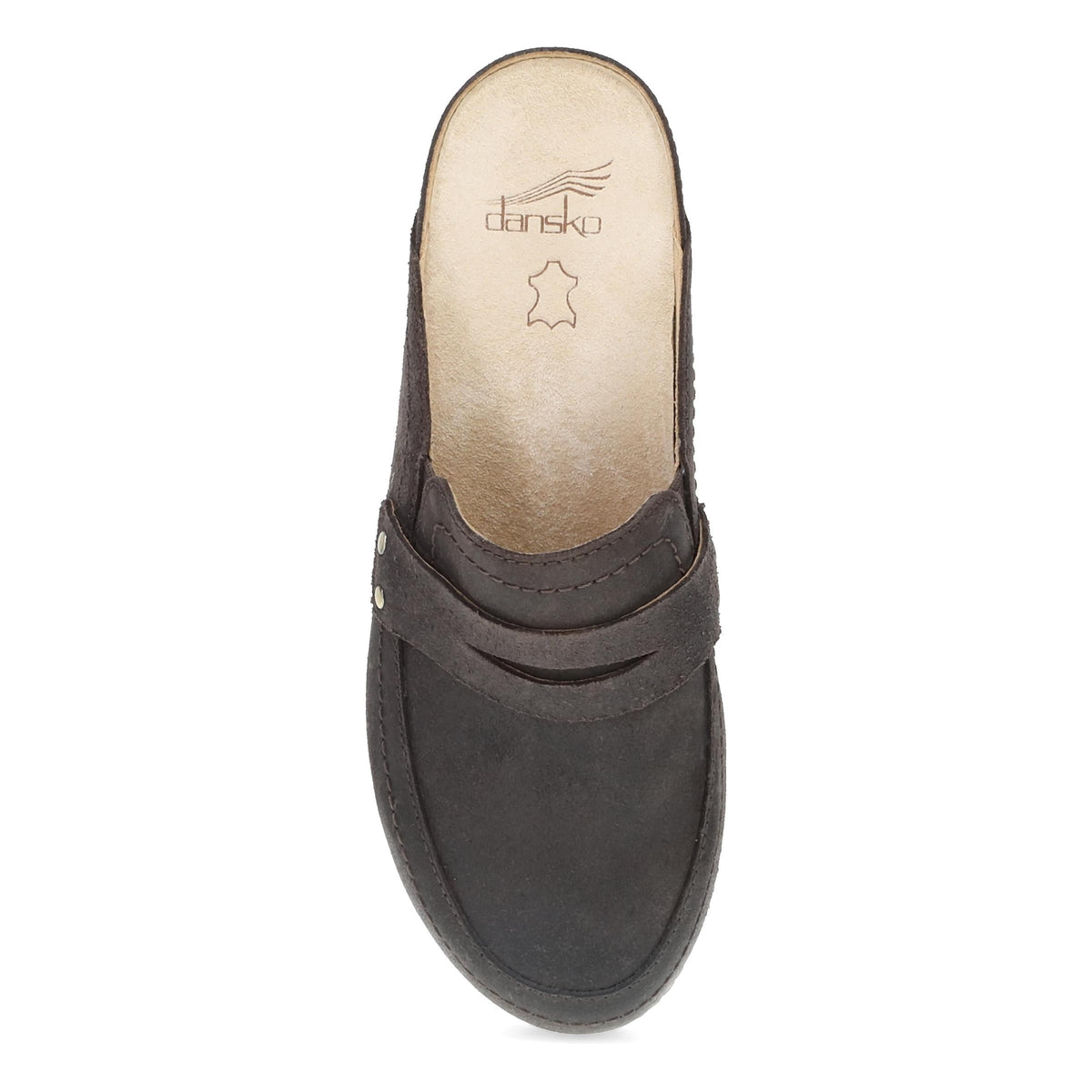 Top image of Maggy Clog Chocolate Leather