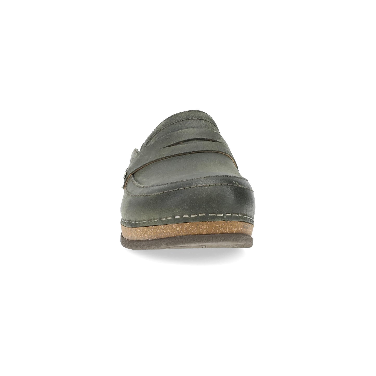 Toe image of Maggy Clog Olive Leather