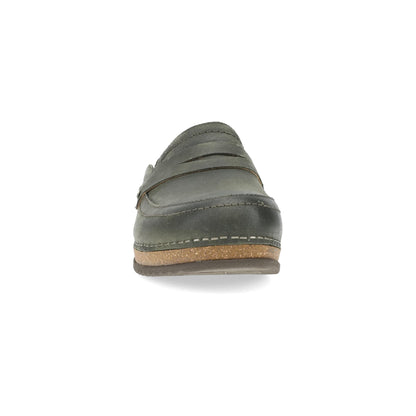 Toe image of Maggy Clog Olive Leather