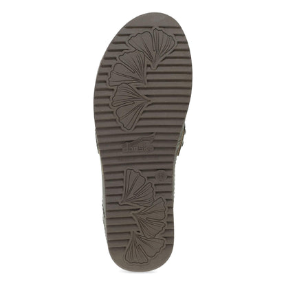 Bottom image of Maggy Clog Olive Leather