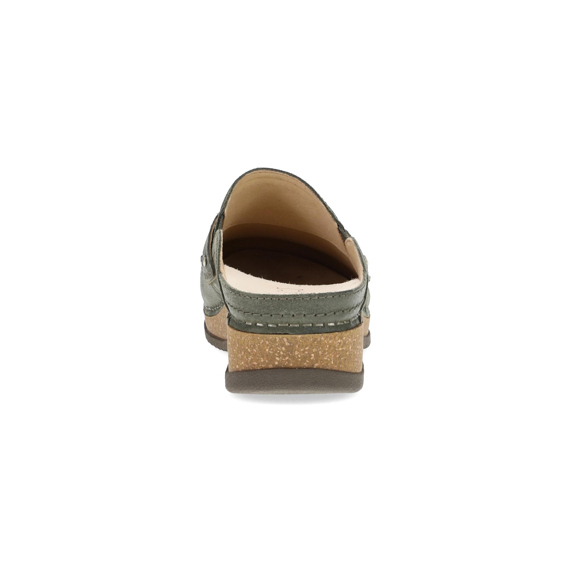 Heel image of Maggy Clog Olive Leather