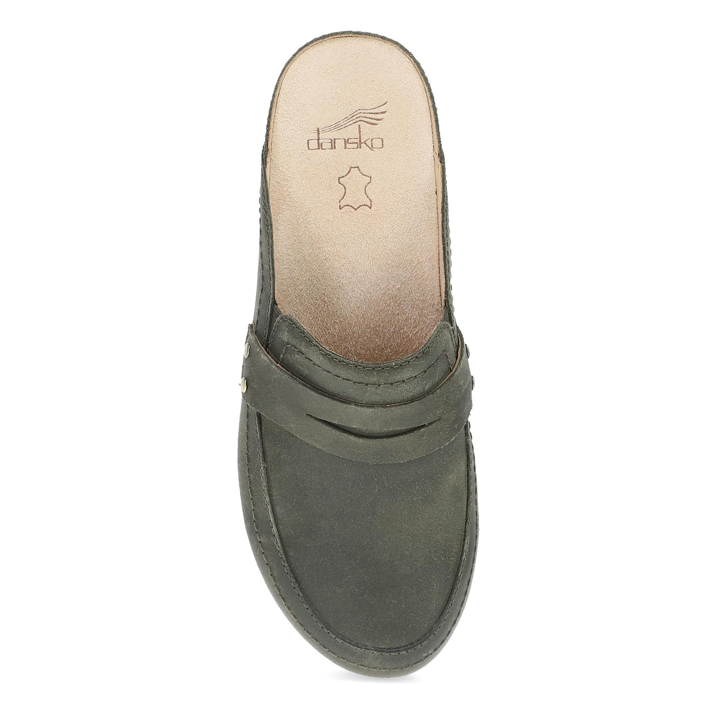 Top image of Maggy Clog Olive Leather