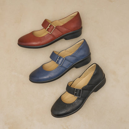 Collette Navy Burnished Nubuck