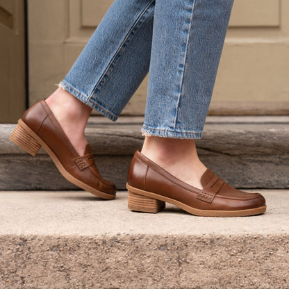 Danica Wide Tan Waterproof Burnished