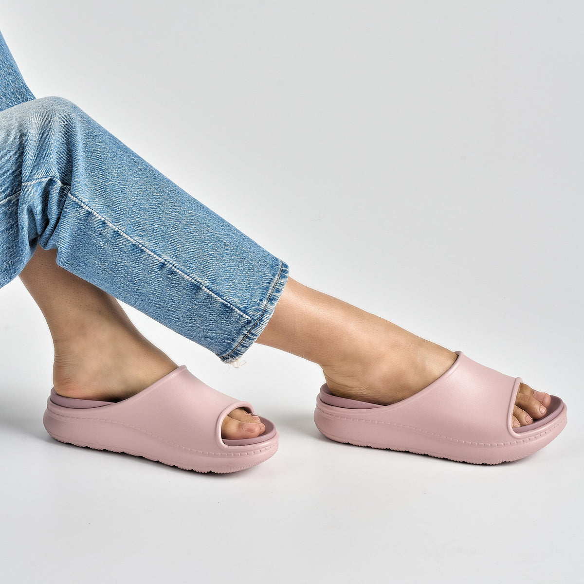Close up of pink recovery slide.