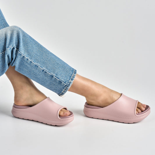 Close up of pink recovery slide.