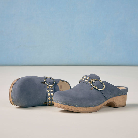 Branson Dusty Blue Suede