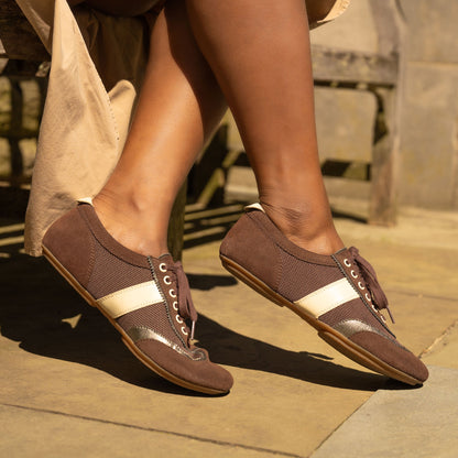 Milana Chocolate/Pewter Suede